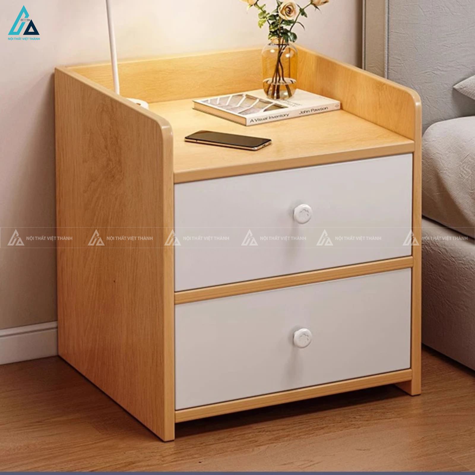 Tủ đầu giường hiện đại phối màu tinh tế thiết kế tiện nghi 7
