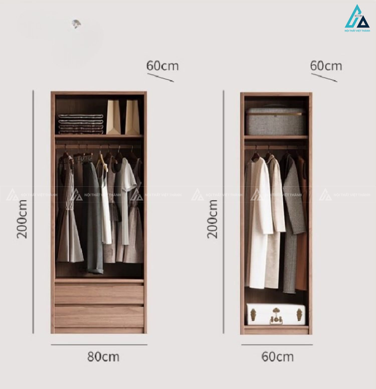 Tủ quần áo cánh kính sọc phối gỗ cao cấp phong cách tân cổ điển 6