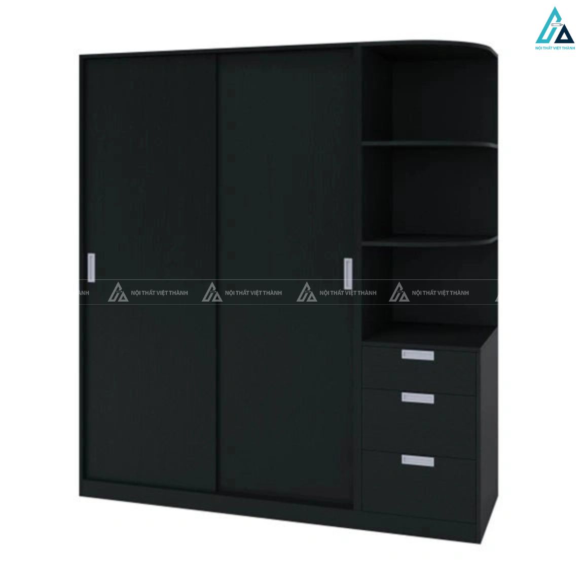 Mẫu tủ quần áo gỗ công nghiệp MDF chống ẩm thiết kế thông minh 1