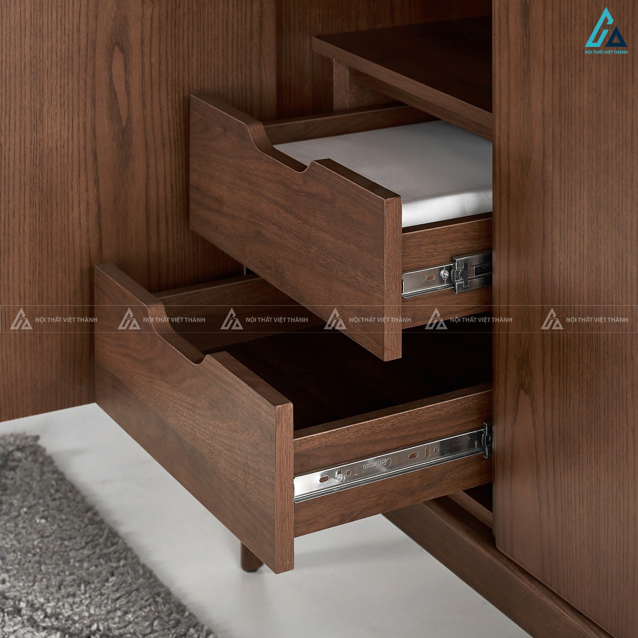 Tủ quần áo gỗ tự nhiên thiết kế tối giản hiện đại sang trọng 5
