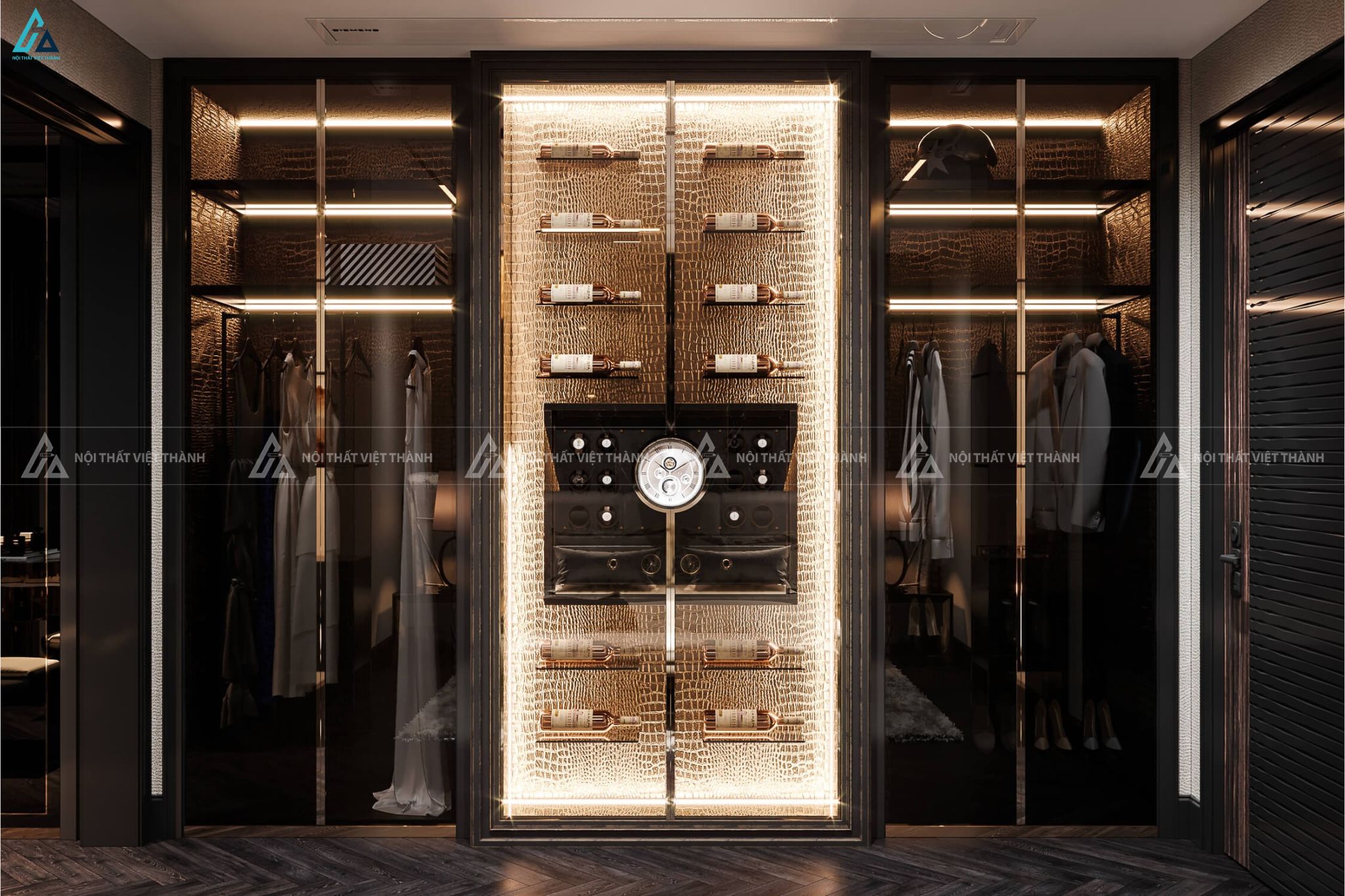 Phong cách Luxury với hệ thống ánh sáng nghệ thuật