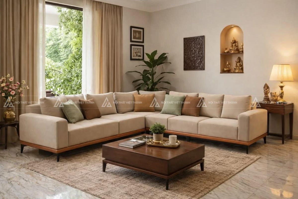Mẫu sofa mềm mại mang phong cách hiện đại, ấm cúng