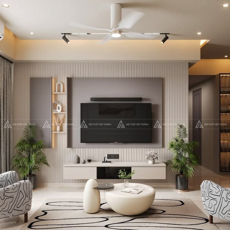 Bố trí kệ tivi cho phòng khách ra sao để tối ưu không gian?