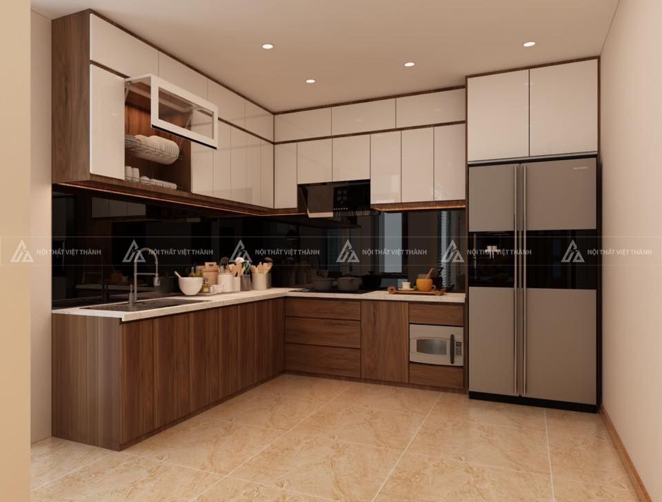 Nội thất bếp chuẩn tam giác công năng tiện nghi