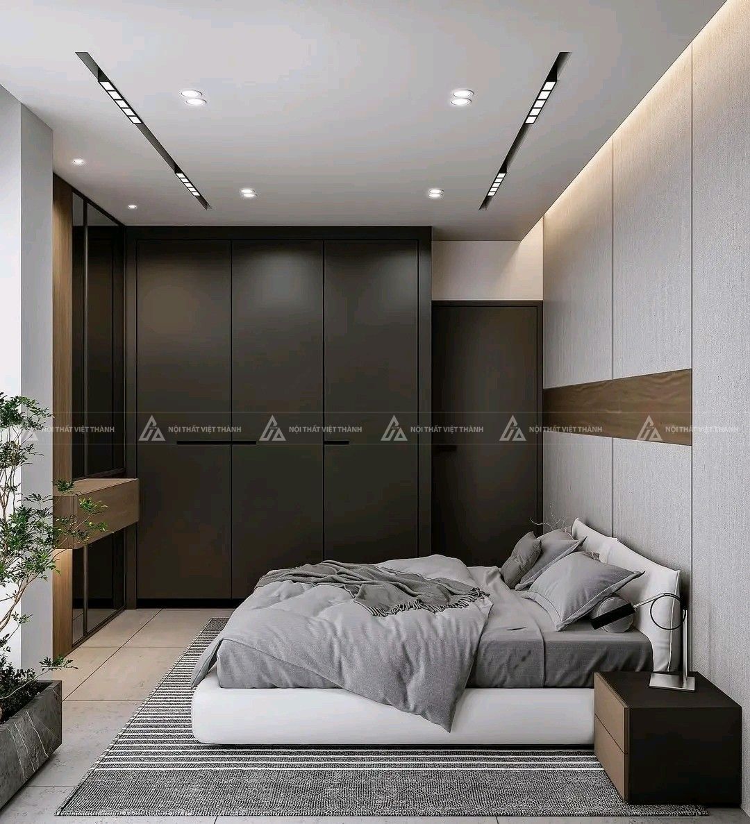 Cách bố trí giường ngủ cho phòng diện tích nhỏ