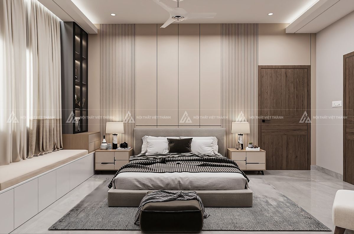 Bố trí giường ngủ chuẩn phong thuỷ