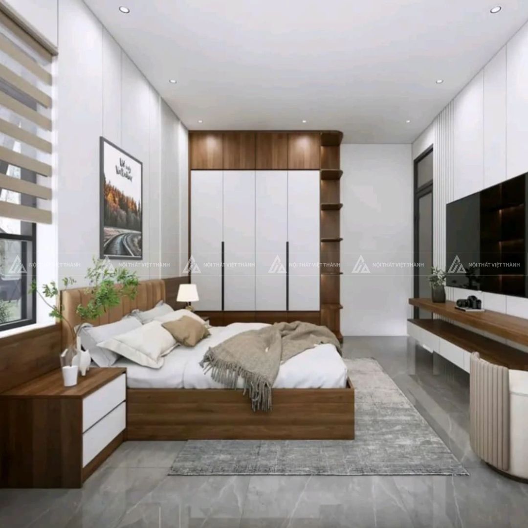 Bố trí tủ quần áo trong phòng ngủ chuẩn khoa học