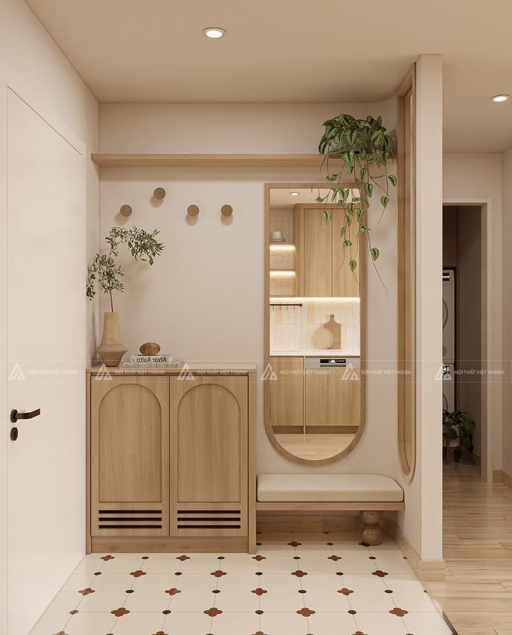 Bố trí tủ giày dép ở nơi rộng rãi tiện lợi