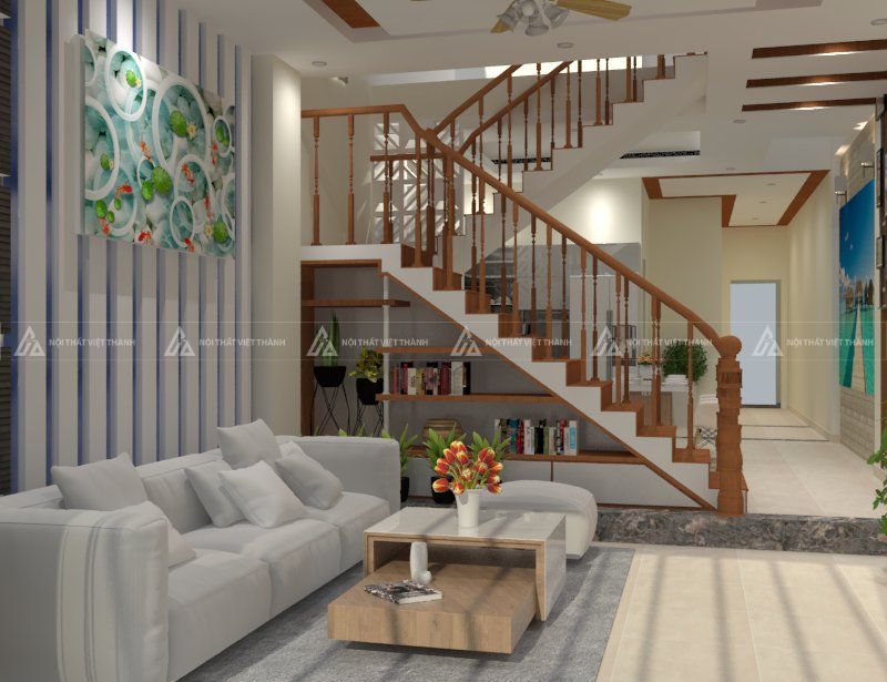 Nội thất nhà ống hiện đại tinh tế