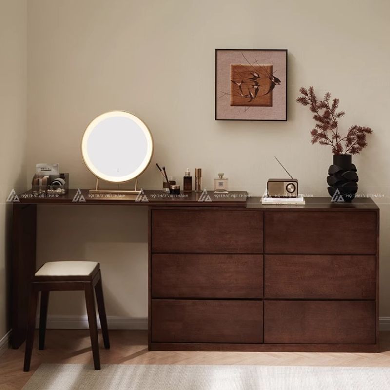 Mẫu bàn trang điểm gỗ đẹp, tiện nghi