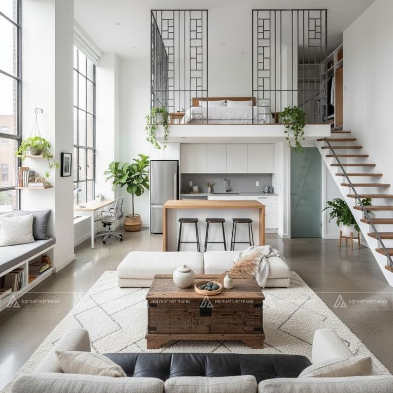 Tận dụng gác lửng nhà cấp 4 làm phòng ngủ