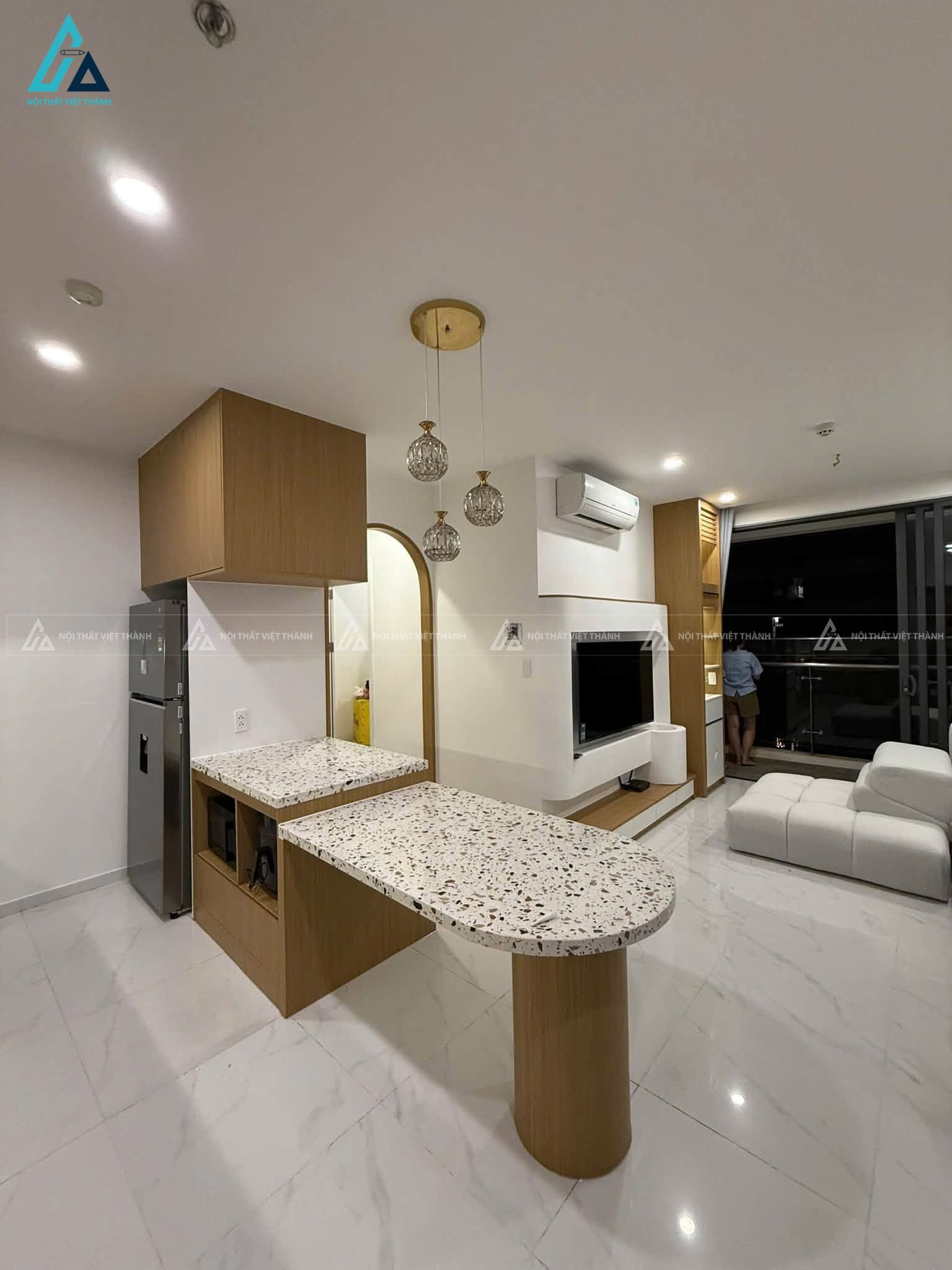Thi công nội thất căn hộ chung cư ông Hải Bình Đức Tây Ninh