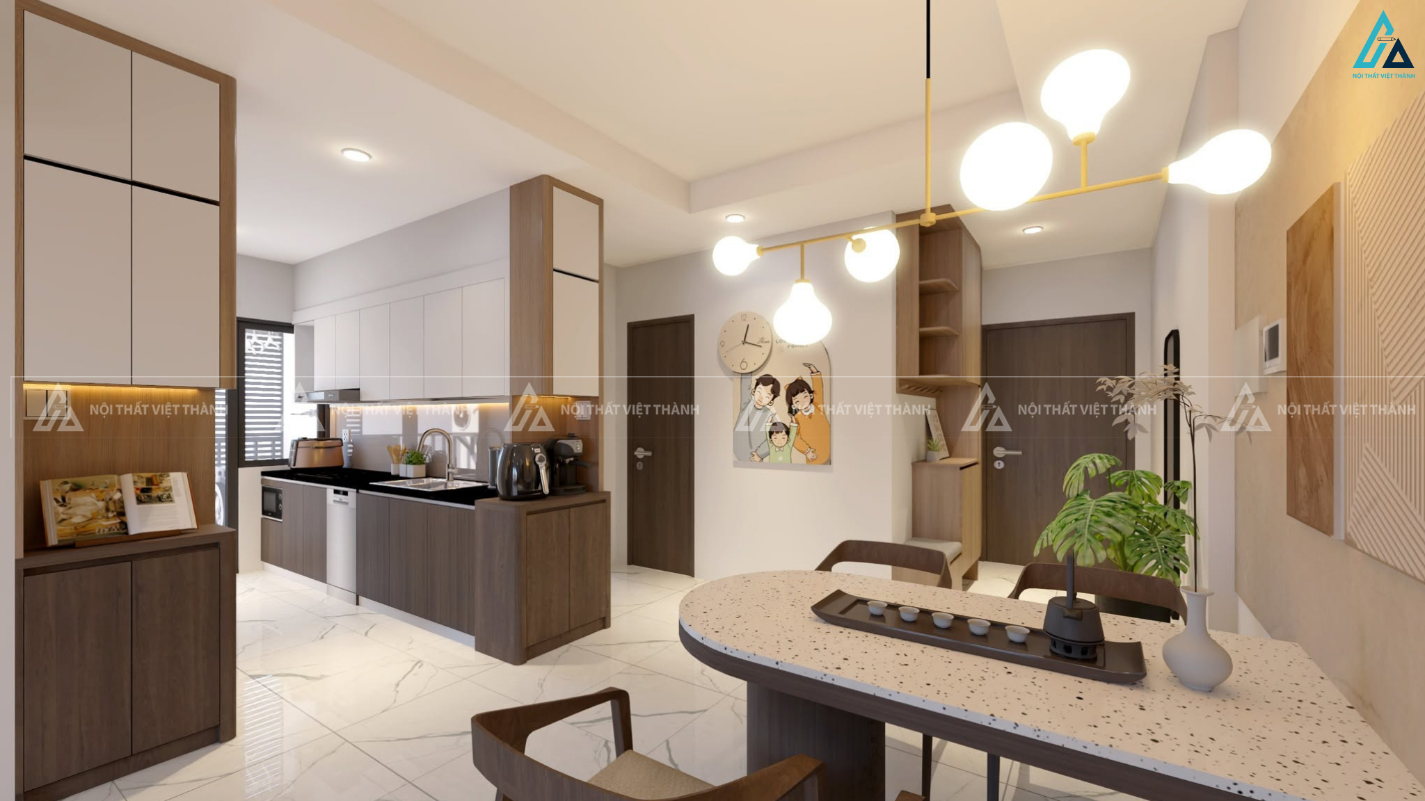 Thi công nội thất căn hộ chung cư anh Điền Tây Thạnh Hồ Chí Minh 2