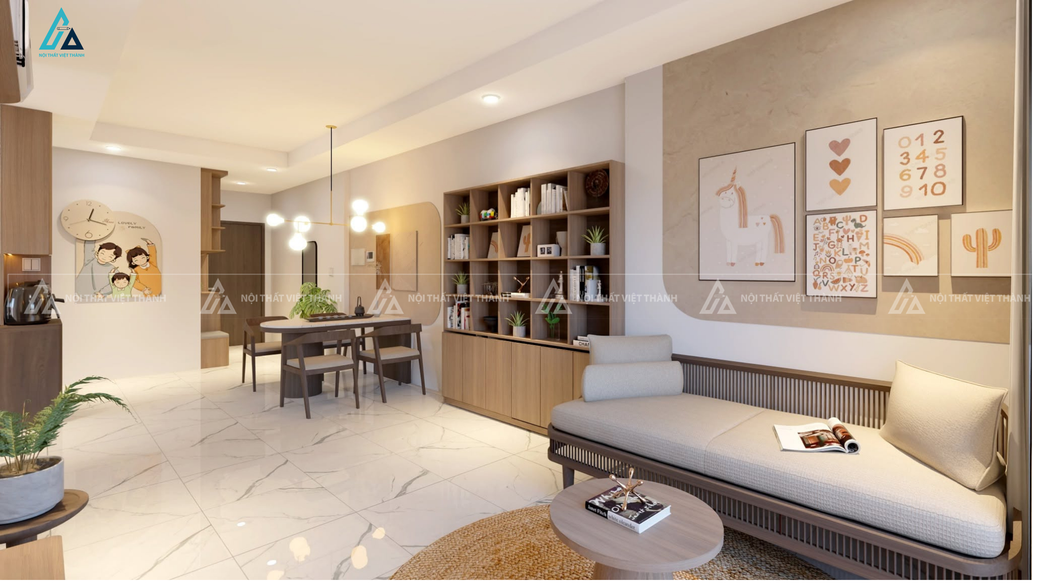 Thi công nội thất căn hộ chung cư anh Điền Tây Thạnh Hồ Chí Minh 3