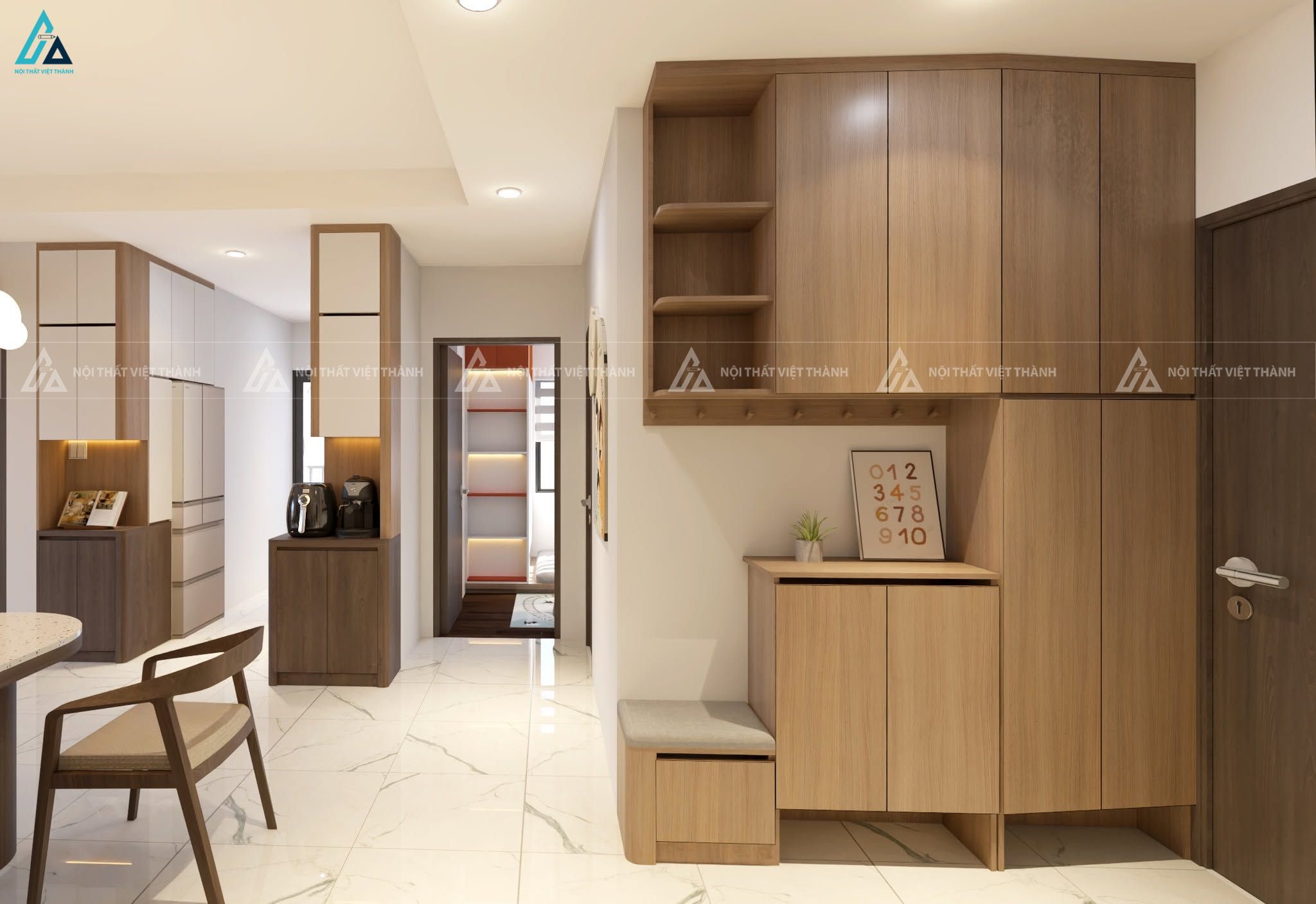 Thi công nội thất căn hộ chung cư anh Điền Tây Thạnh Hồ Chí Minh 5