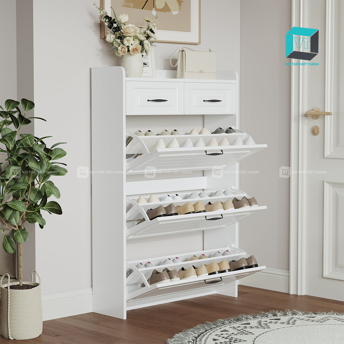 Gam màu trắng thanh lịch, dễ phối nội thất